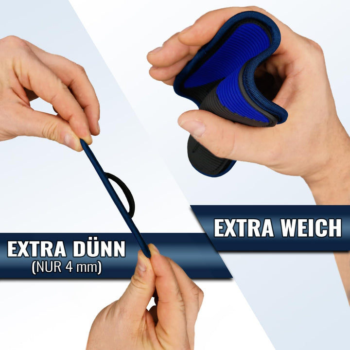 ALPHAKRAFT® - Griffpolster Kraftsport (1 Paar) | Premium Grip Pads Gym aus Neopren | rutschfeste Gri