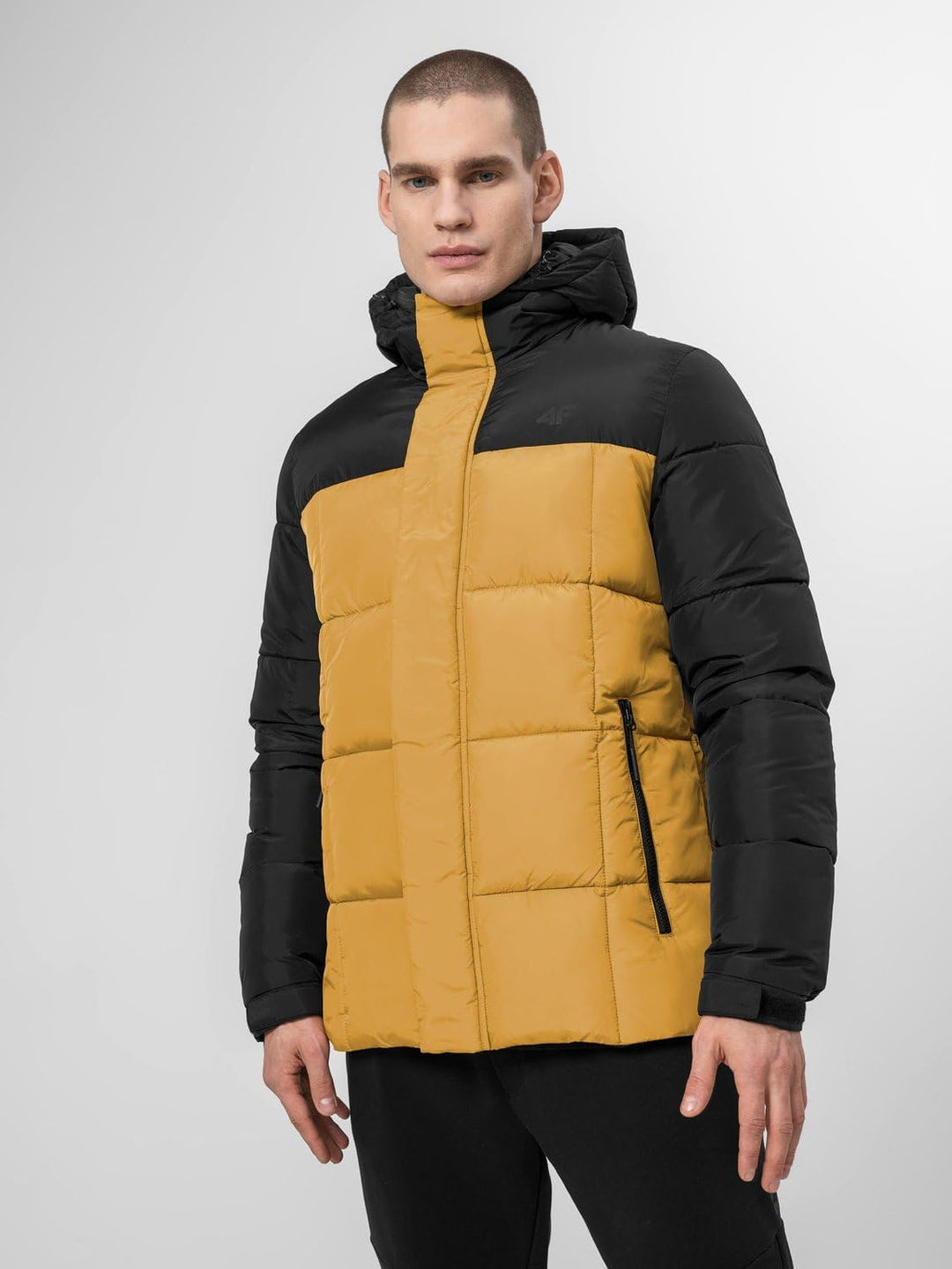 4F Herren Mantel L Gelb, L Gelb