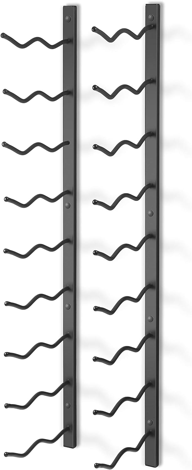 Final Touch 18 Bottle Wine Rack Weinflaschen-Wandhalter 18 Flaschen an der Wand befestigter Weinrega