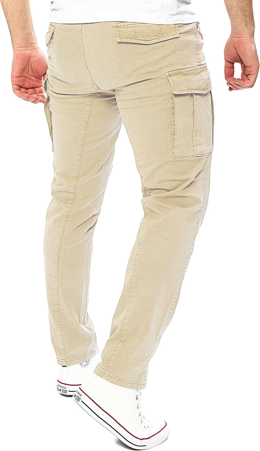 Yazubi Jayden - Herren Cargo Hose - Baumwoll Cargo Jeans 30W / 32L Beige (Rainy Day 135304), 30W / 3