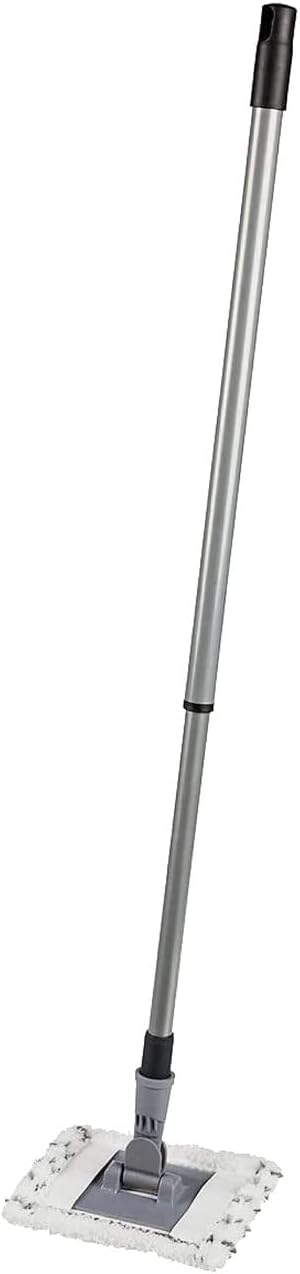 Maximex Teleskop Bad- und Fliesenwischer Profi, 360° Duo-Knickgelenk, Inkl. 2 Bezüge, Waschbar bis 6