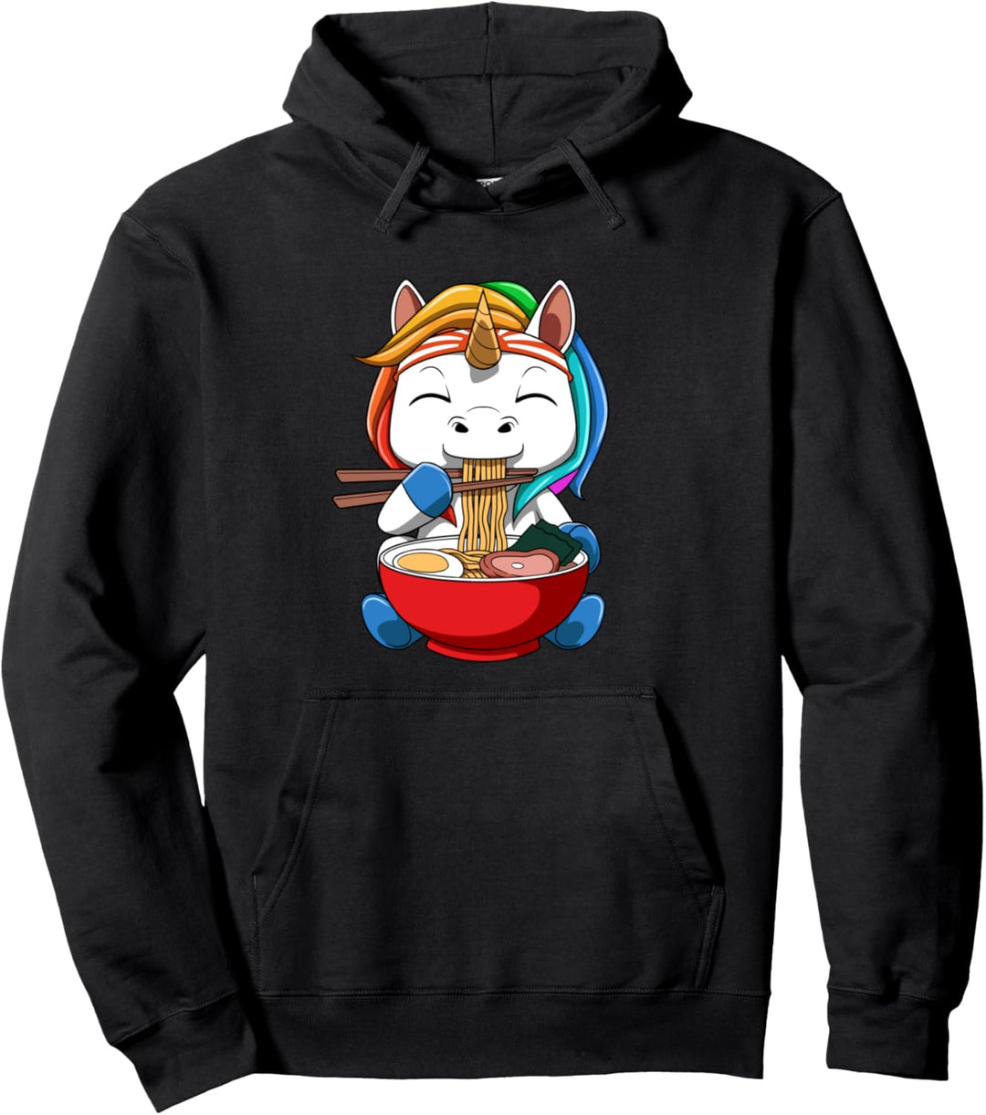 Anime Ramen Einhorn Nudel Suppe Pullover Hoodie
