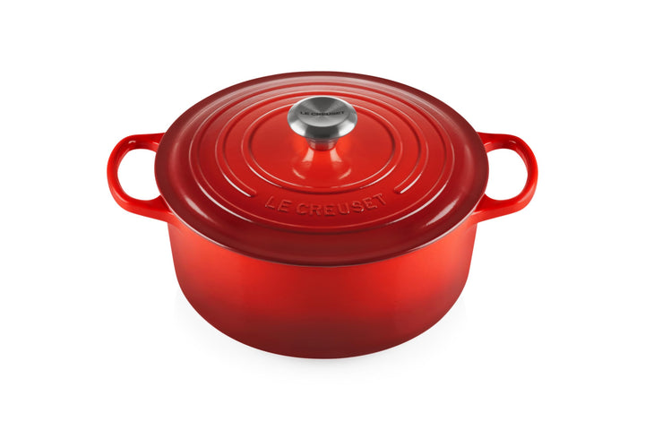Le Creuset Signature Gusseisen-Bräter mit Deckel, Ø 26 cm, Rund, Für alle Herdarten und Induktion ge