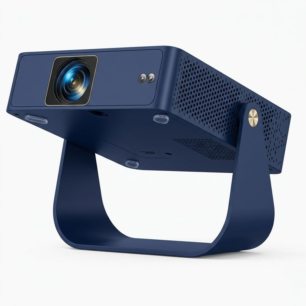 Yaber Mini Beamer, Nativer 1080P Full HD, Autofokus und Trapezkorrektur, Heimkino-Beamer