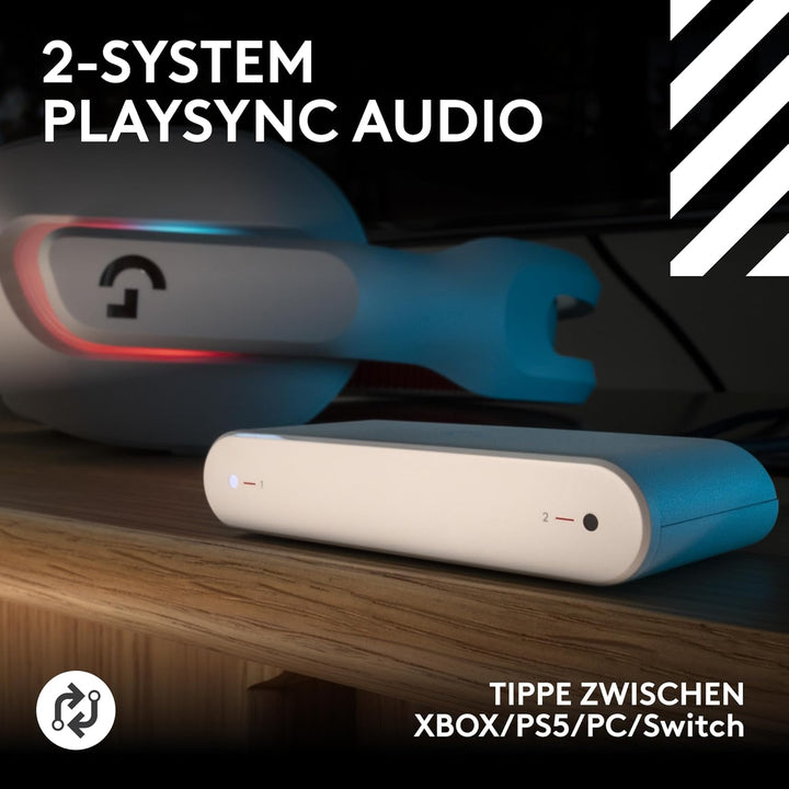 Logitech G Astro A20 X Lightspeed, Kabelloses Gaming-Headset für PS5, Xbox, Nintendo Switch/Switch 2
