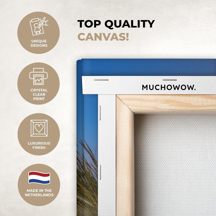 MuchoWow© Bild auf Leinwand Gross 120x80 cm XXL Schlafzimmer Bilder Wand Deko Wohnzimmer Modern Wand