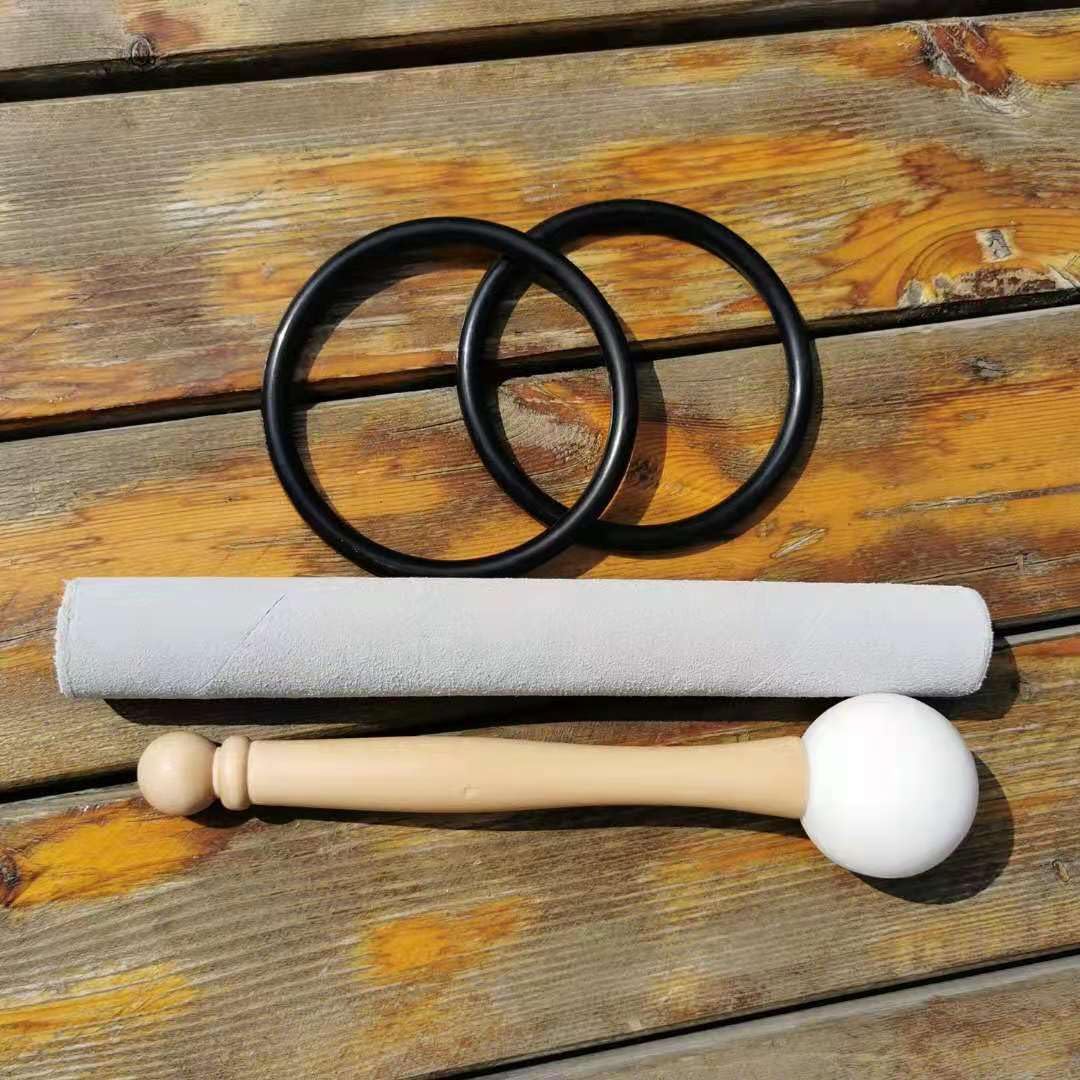 Hye-eun Kristall-Klangschalen-Set 432hz 3 stück 8"B 10"F 12"C klangschale aus quarzkristall für Klan