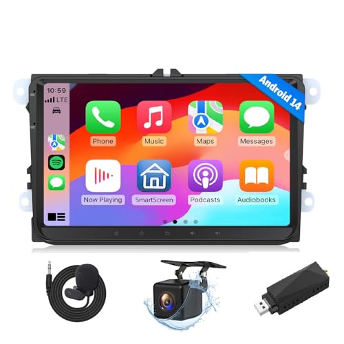 Eonon 9 Zoll für Volkswagen SEAT Skoda Golf VI/V Polo Touran T5 Android 14 3+32GB autoradio GPS CarP