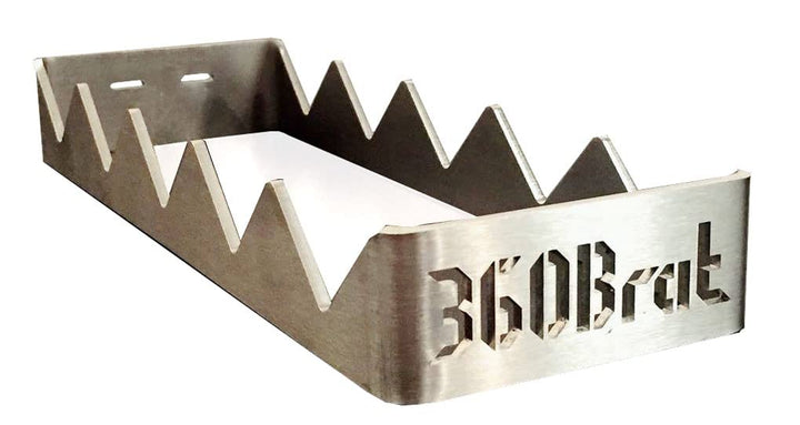 360Brat Halterung Bräter 5.9 Bratwursthalter Edelstahl 3mm BBQ Gestell für 5 Würste
