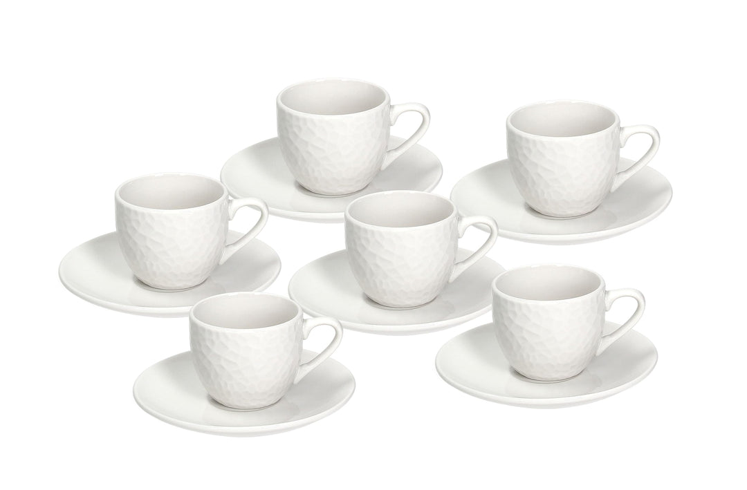 Tognana GF085010000 Set mit 6 Kaffeetassen und Untertassen cc80 Golf, Porzellan