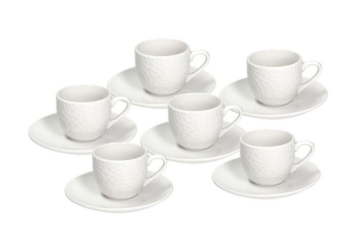 Tognana GF085010000 Set mit 6 Kaffeetassen und Untertassen cc80 Golf, Porzellan