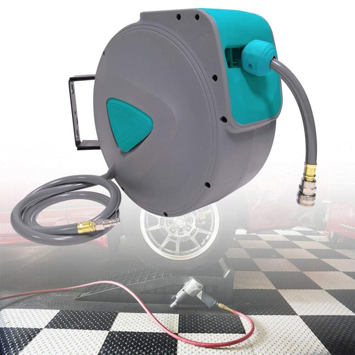 VA-Cerulean Automatisch Druckluftschlauch Aufroller,Wandschlauchhalter Schlauchaufroller für Wand- u