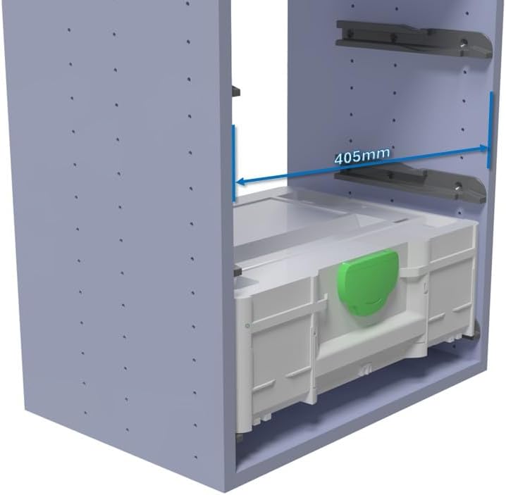 Schienen- Schubladensystem (2 Paar) für Festool Systainer sys3, 2 Paar