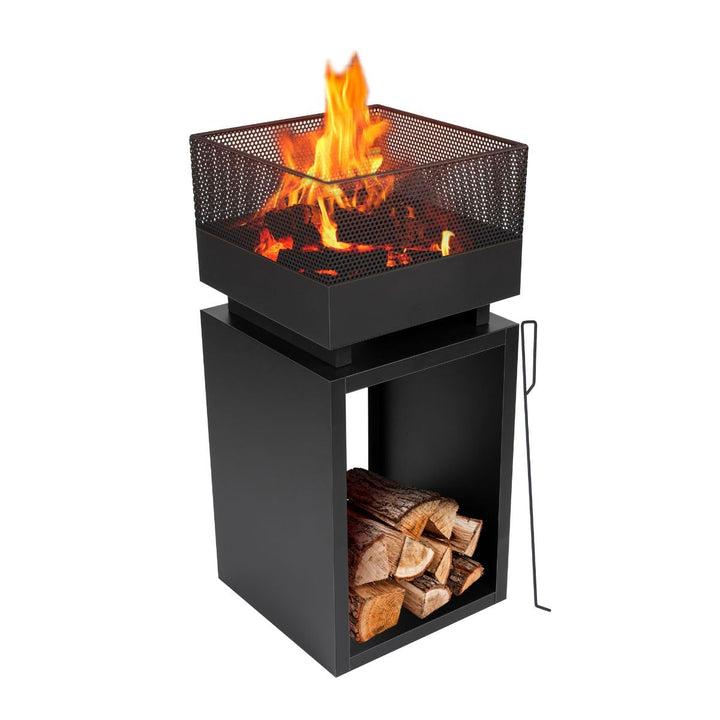BBQ Collection Feuerkorb, Aluminium, Schwarz, One Size