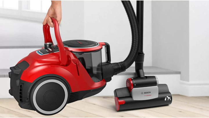 Bosch Staubsauger beutellos Serie 6 BGC41PET, Bodenstaubsauger, ideal für Tierhaare und Allergiker,