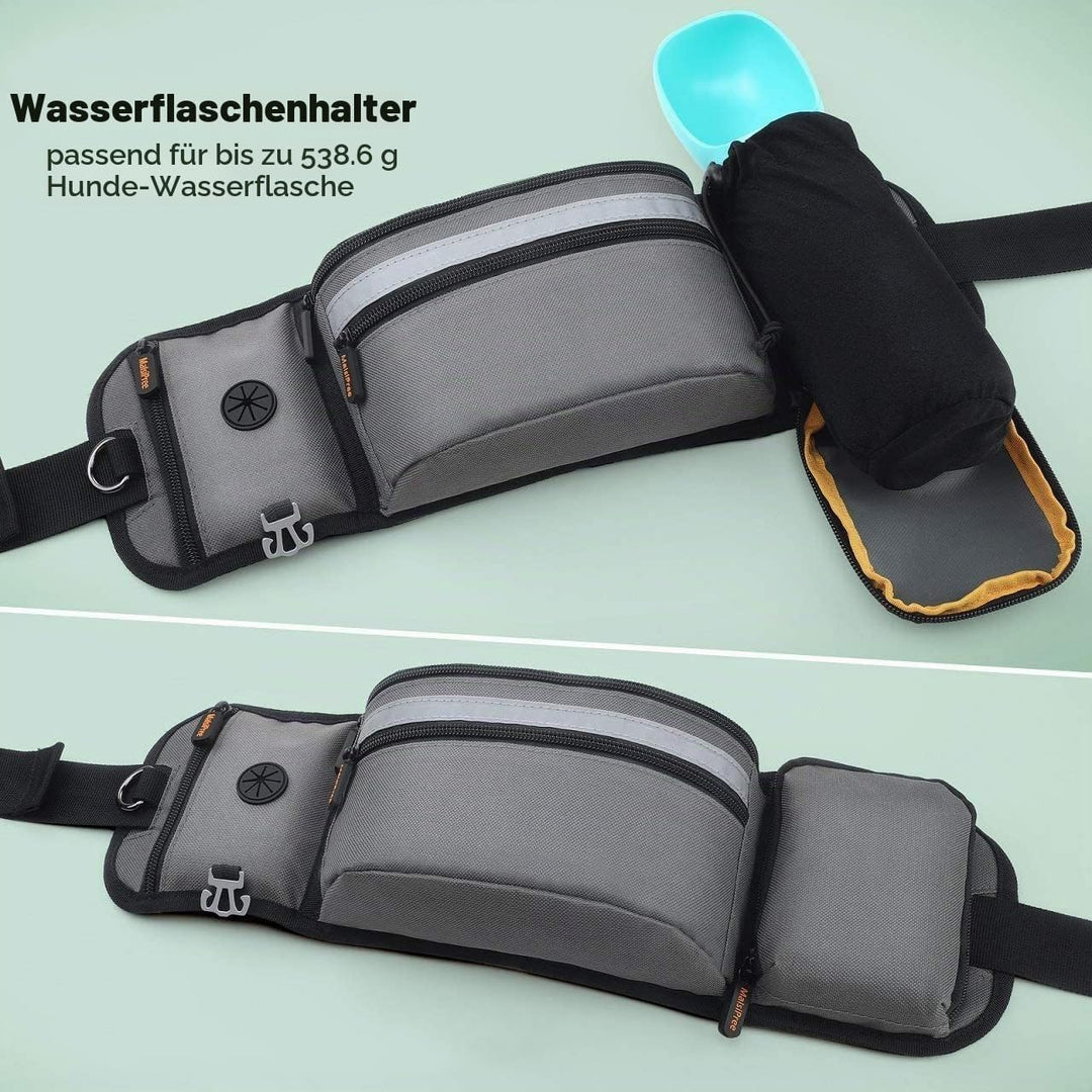 Leckerlitasche für Hunde Leckerlis &amp; Hundezubehör, Herren Wasserabweisend Hüfttasche mit Flaschenhal