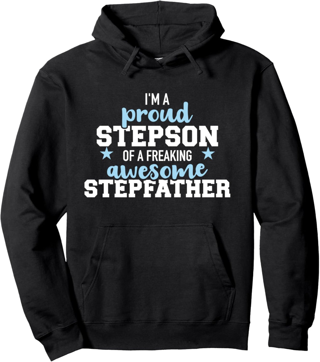 Stolzer Stiefsohn eines fantastischen Stiefvater Spruch Pullover Hoodie