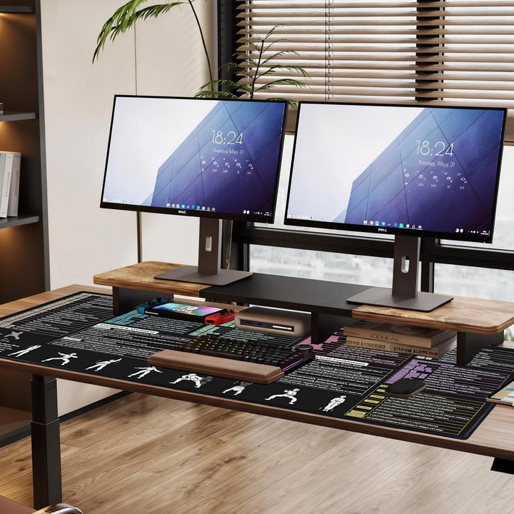 DAWNTREES Excel Mauspad Deutsch,Tastenkombinationen,120X60cm,Gross Gaming Mouse Pad XXL, Schreibtisc