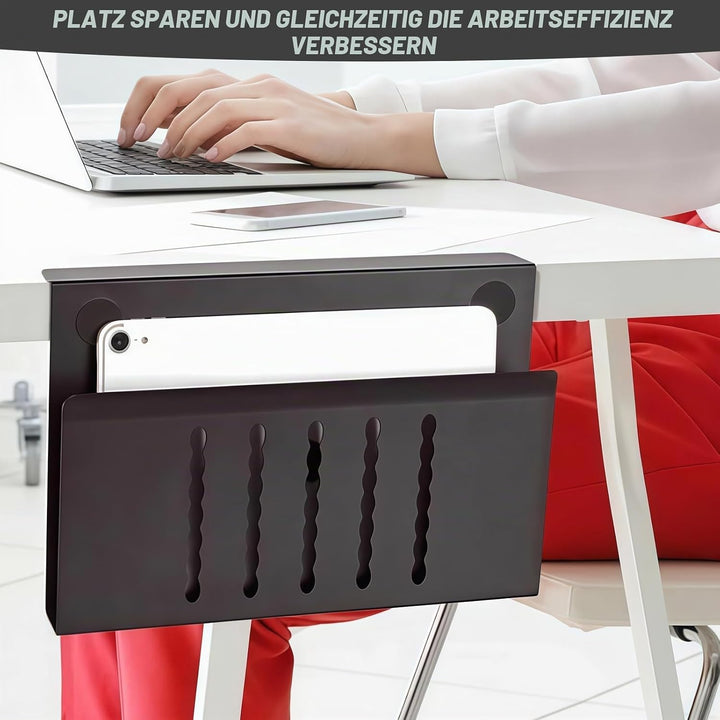 30×20×4.1cm PC Halterung Schreibtisch: Laptop Halterung Schreibtisch, Seitenaufbewahrung Seitenständ