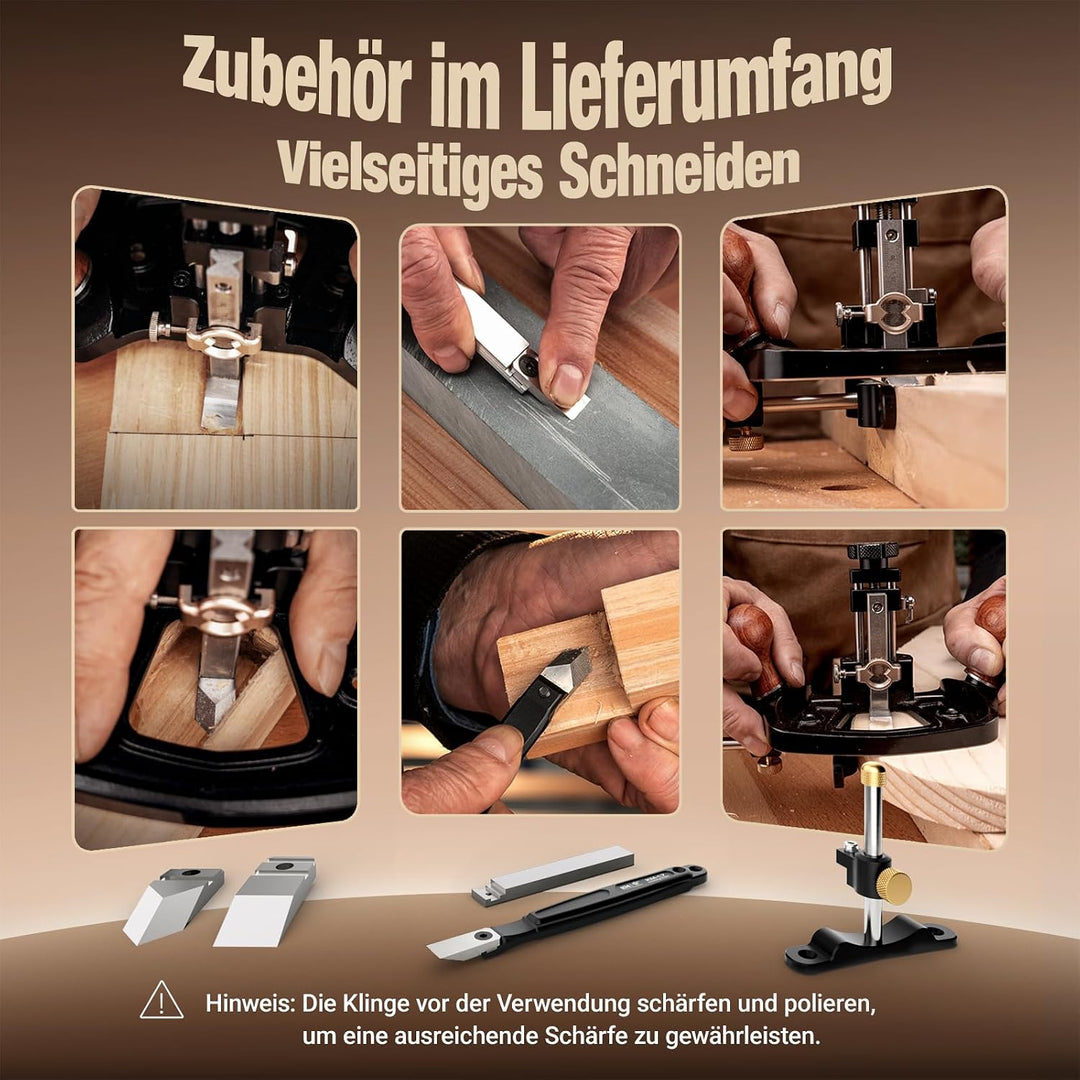 HONGDUI KM-17 PRO Router Hobel Holzbearbeitung Oberfräse Hobel zum Stimmen von Tischlereien, Schneid