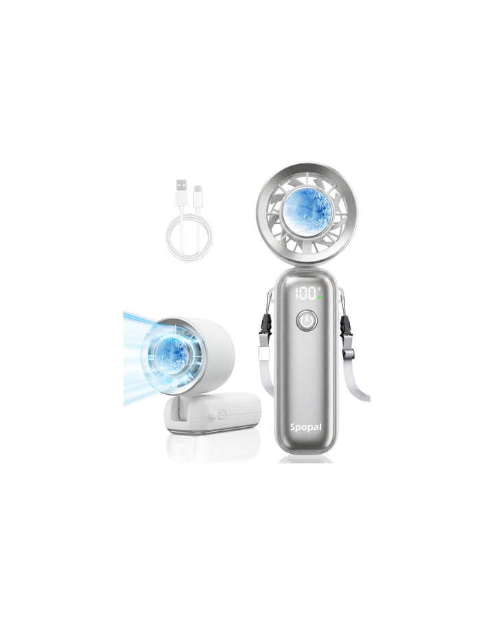 Spopal Klein Handventilator, Tragbarer Turbo-Ventilator mit Kühleffekt | 1-100 einstellbare Lüfterst