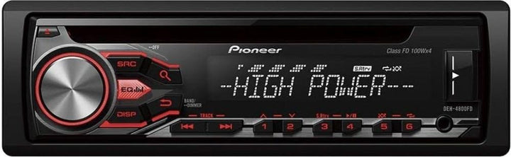 Pioneer DEH-4800FD High Power Autoradio mit RDS-Tuner, USB und AUX-In Unterstützt iPod/iPhone und di