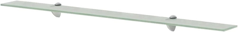 FIRBNUS 2 STK. Regalbrett 100x10x0,8 cm Wall Shelf Bad Regal Schwebend Regal Glas Schwebend für Wohn