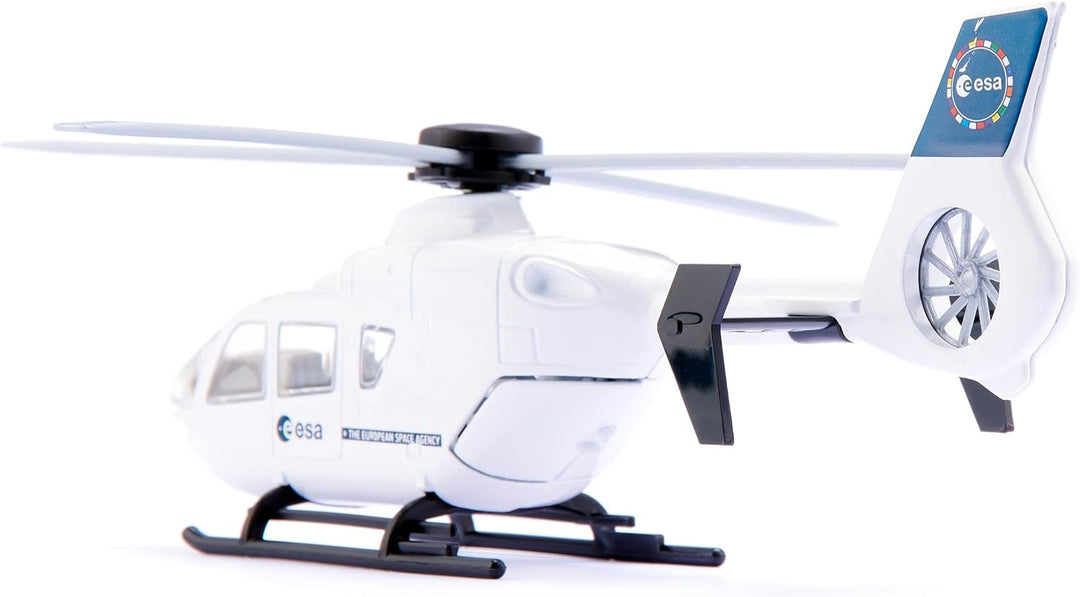 siku 2537, ESA Hubschauber, Spielzeug-Helikopter für Kinder, 1:55, Metall/Kunststoff, Weiss, Bewegli