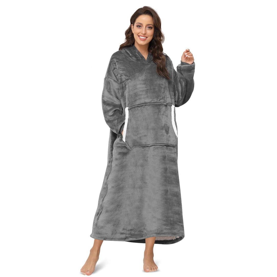 Sendowtek Übergrösse Hoodie Sweatshirt Übergrosse Decke Swearshirt Sherpa Deckenpullover Riesen Swea