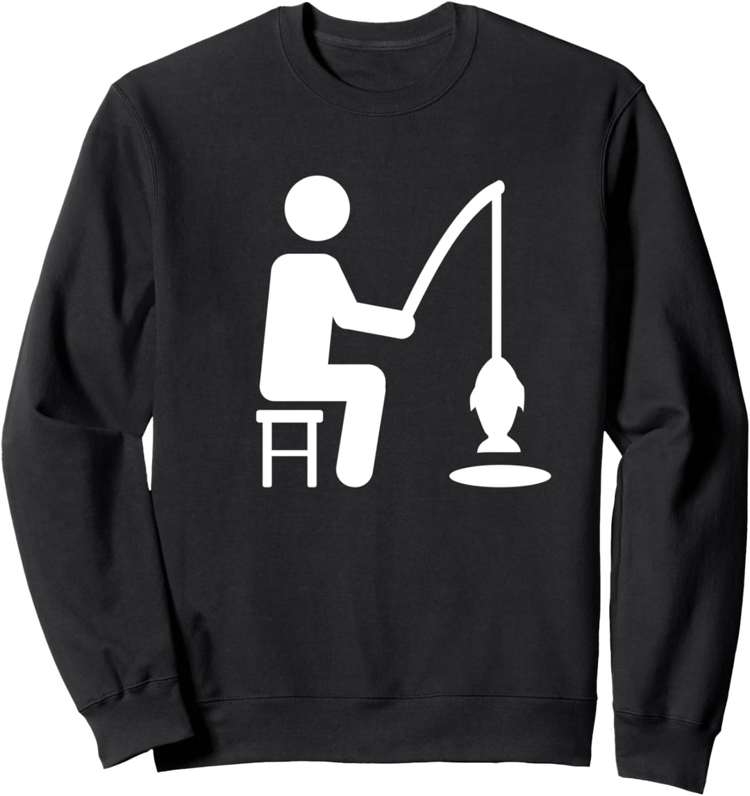 Eisfischen Angler Sweatshirt