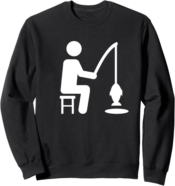 Eisfischen Angler Sweatshirt