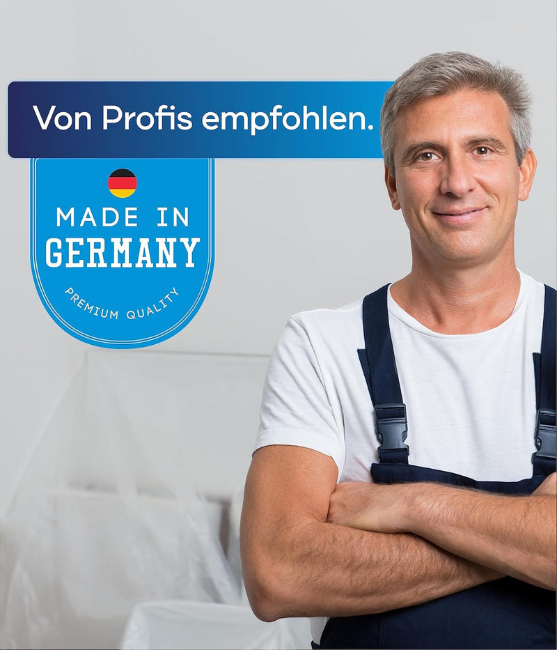 plid® Silikon Fassadenfarbe Weiss Aussen matt 5L - für Beton, Mauerwerk, Kellerwand, Fassade & Socke