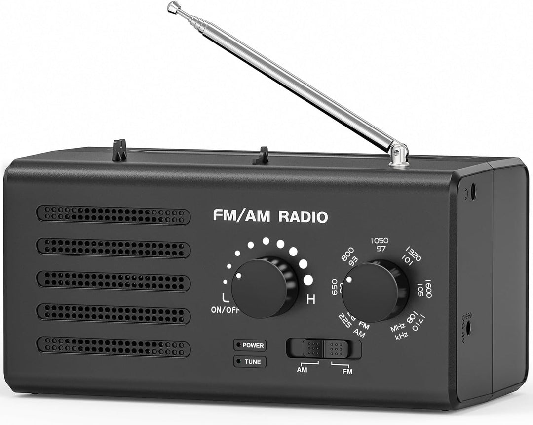 Tendak Tragbares Radio Batteriebetrieben FM/AM/UKW, Transistorradio unterstützt USB-Stromversorgung/