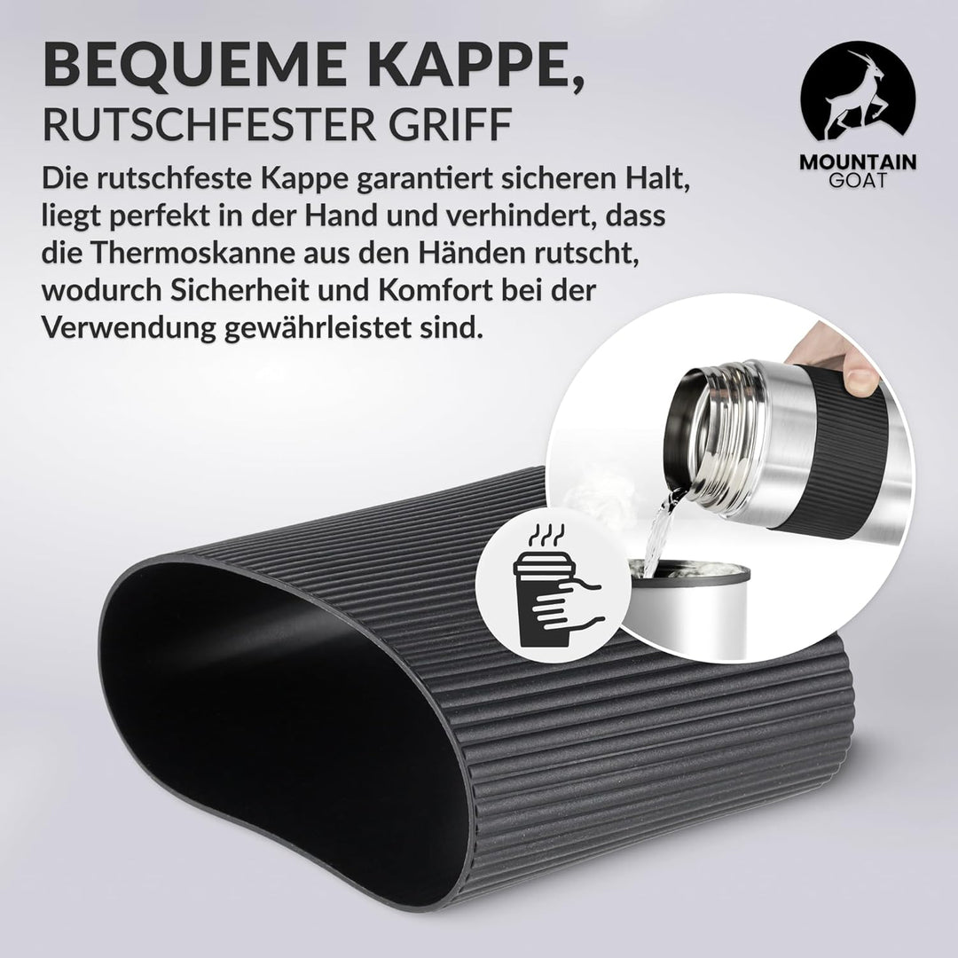 MOUNTAIN GOAT Thermobehälter für Essen 1L aus Edelstahl, Doppelwandig, Druckentlastungsventil, Isoli