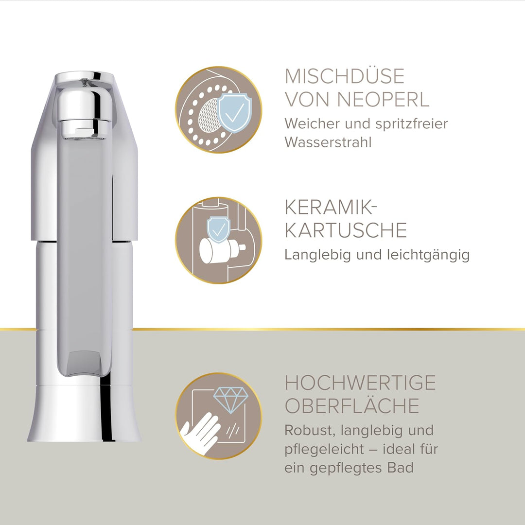 Lenz KELA Küchenarmatur, Niederdruck, chrom