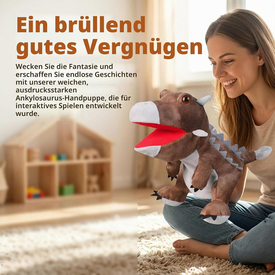 LOMTRATS Dinosaurier-Handpuppen für Kinder, Kleinkind enthält Triceratops und Tyrannosaurus Rex mit