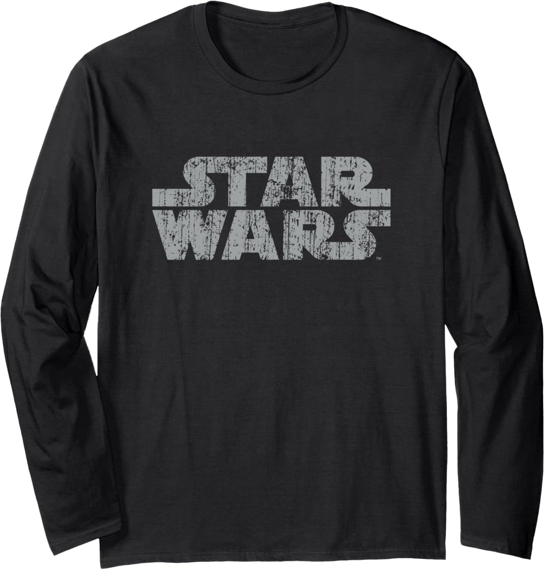 Star Wars Original Logo Weathered Langarmshirt
