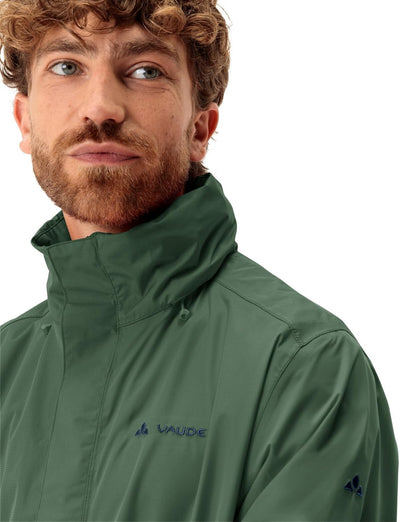 VAUDE Regenjacke Herren Escape Light, Wasserdichte Outdoor-Jacke, atmungsaktiver Windbreaker mit Kap