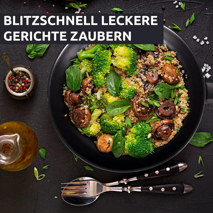 Tefal E30 Jamie Oliver Pfannenset Induktion 2 tlg -SET22- kleine Pfanne 20 cm + Bratpfanne 26 cm, An