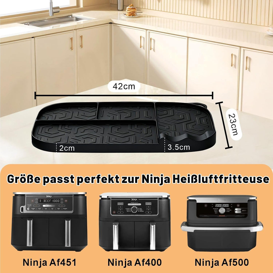 Ninja Heissluftfritteuse Zubehör für Ninja AF400EU AF500EU AF451EU 9,5L-10,4L, Airfryer Zubehör Aufb