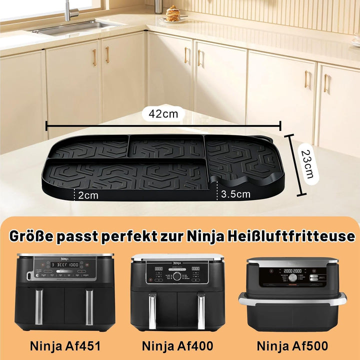 Ninja Heissluftfritteuse Zubehör für Ninja AF400EU AF500EU AF451EU 9,5L-10,4L, Airfryer Zubehör Aufb