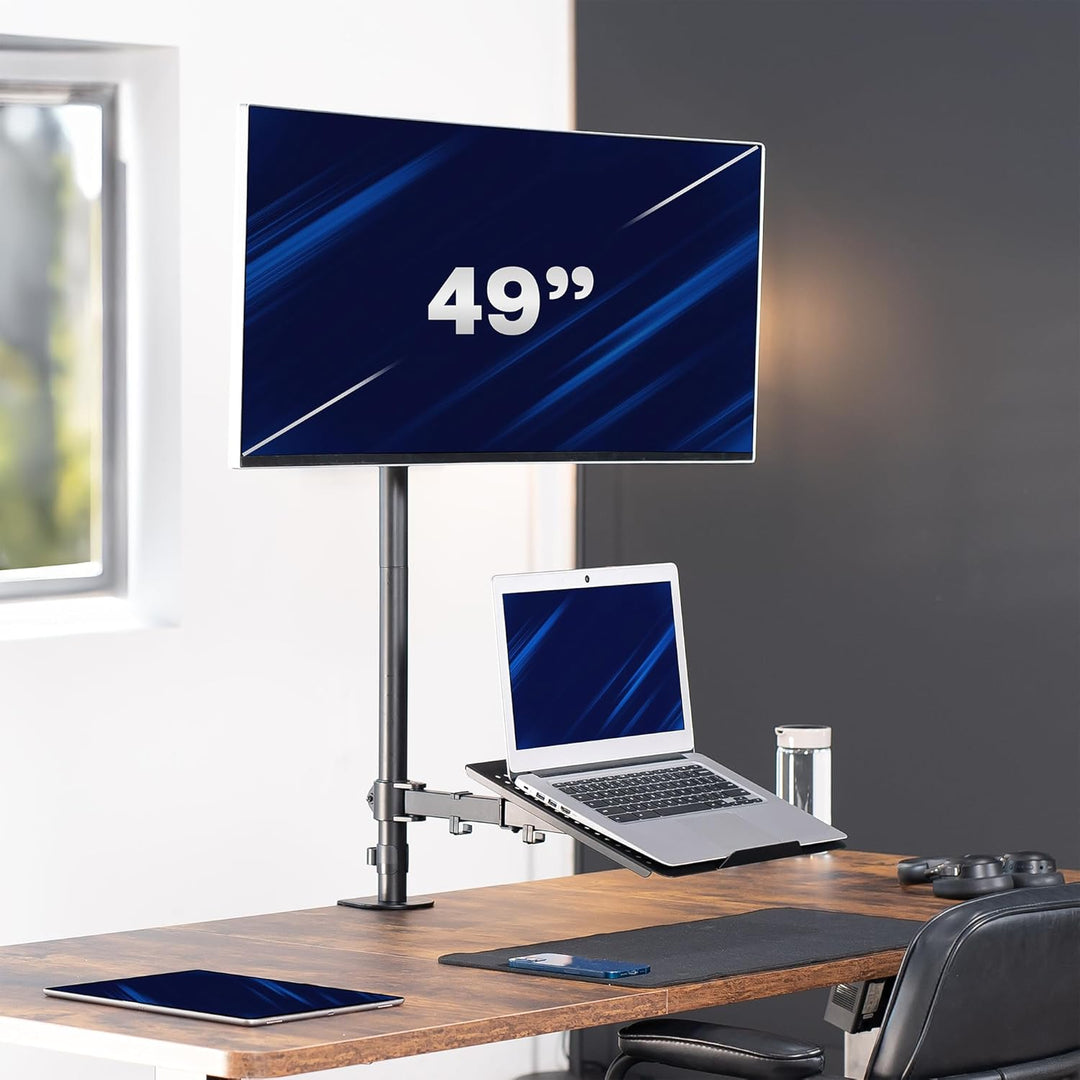 VIVO Laptop & LCD-Monitor aufstehen Tischhalterung extra hohe verstellbare Ständer passen 1 Bildschi