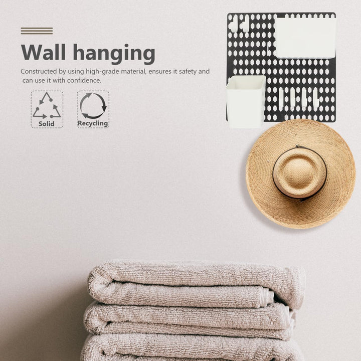 VICASKY Wandregal Organizer Pegboard Aufbewahrungssystem mit Haken und Box für Diy Projekte für Gara