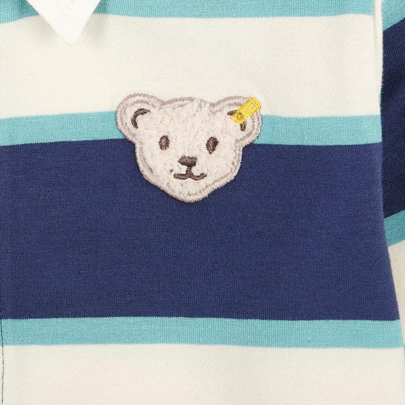 Steiff Jungen Gestreift Poloshirt Langarm, 116