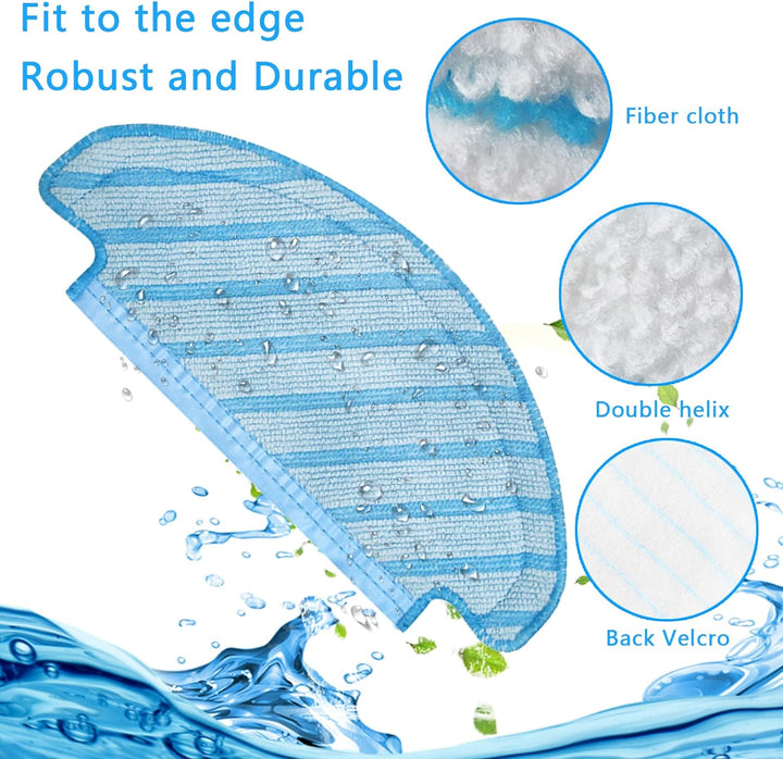 22 Stck Ersatz Ersatzteile Reinigen Zubehör für Ecovacs Deebot N8/+/Pro/Pro+ OZMO T8/T8+AIVI/AIVI+T8