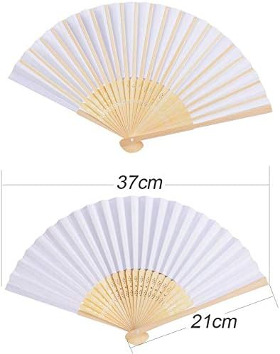 40 Stück Fächer Hochzeit Handfächer Weiss Hochzeit Gäste Geschenk Hochzeitsdekoration Hochzeitsgastg