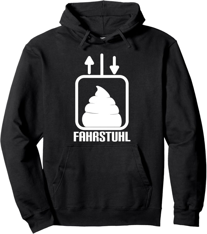 Fahrstuhl Haufen Kacke Scheisse Wortwitz im Aufzug Pullover Hoodie