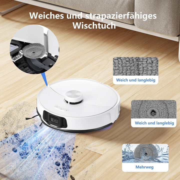 26 Stück Zubehörset für Roborock S8 MaxV Ultra – 2 Hauptbürsten, 4 Staubbeutel, 4 HEPA-Filter, 6 Sei