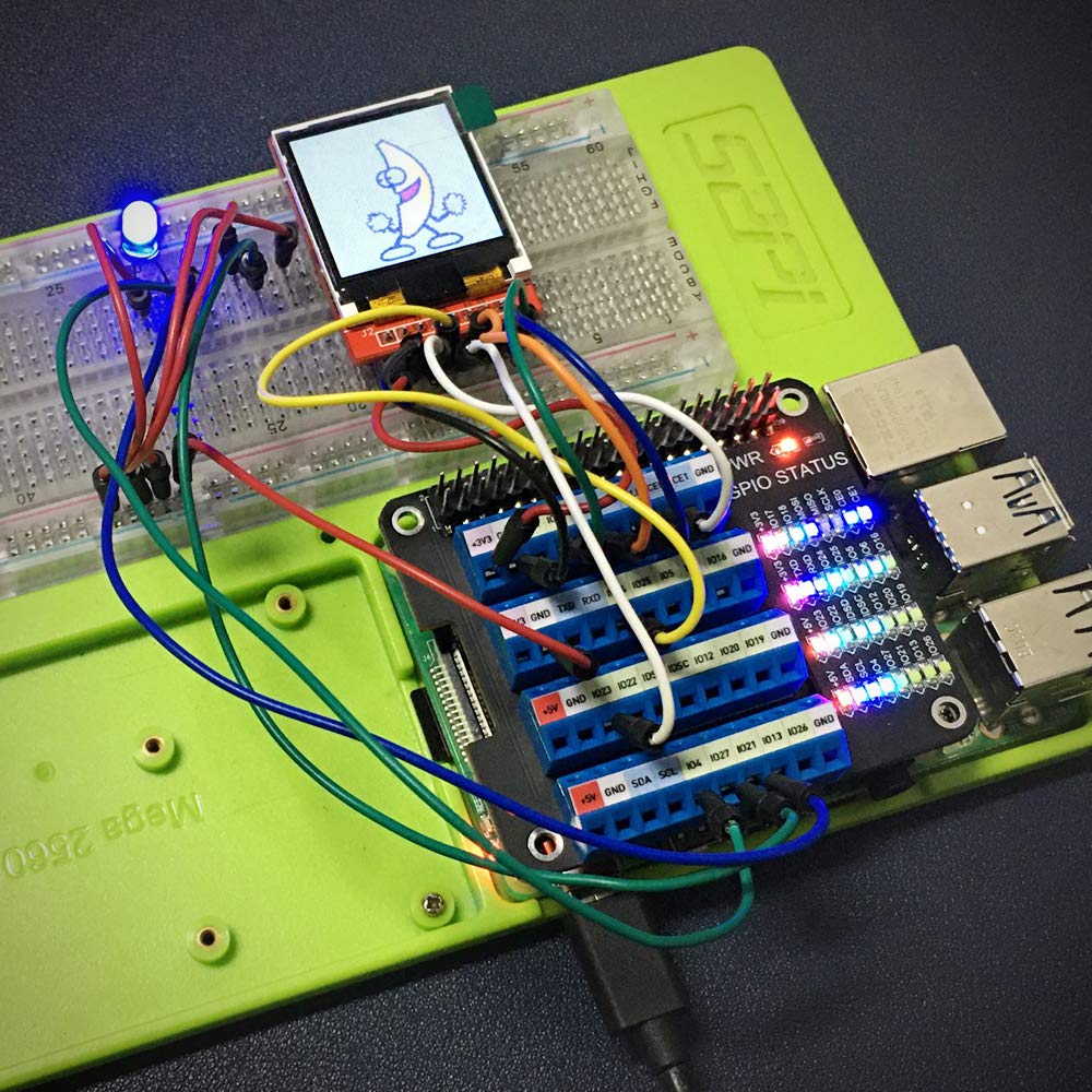 GeeekPi GPIO Expansion Breakout Board for Raspberry Pi 5 / 4B/ 3B+/ 3B/ 2B/ B+/ Zero 2 W/Zero W/Zero