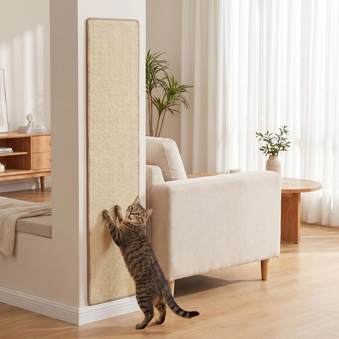 Kratzmatte Katze 40x200 cm Kratzbretter Natürliche Sisal Kratzmatte Katzenkratzmatte Kratzschutz für